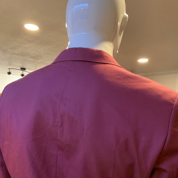 Alton Lane Black Label Raspberry Fitted Suit Coat - Picture 2 of 16